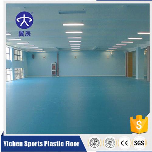 上海訓練館PVC運動塑膠地板施工安裝效果