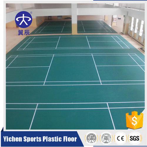 新疆喀什市羽毛球場PVC運動地板，羽毛球館PVC塑膠地板