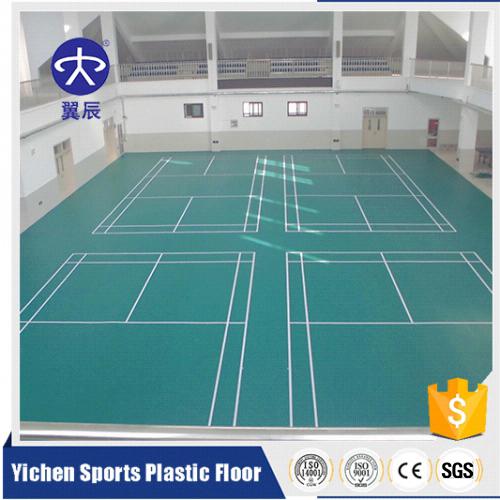 云南昆明羽毛球館PVC運動地板，羽毛球場PVC塑膠地板